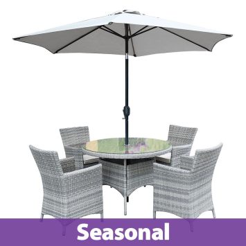 Tuscany 4 Seater Round Dining Set