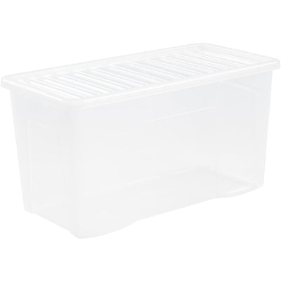 Crystal Storage Box & Lid Clear - 110ltr