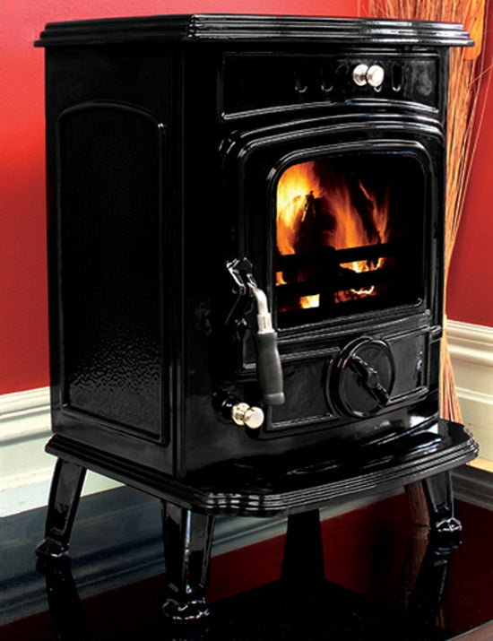 Henley Aran 6kw Black Enamel Stove