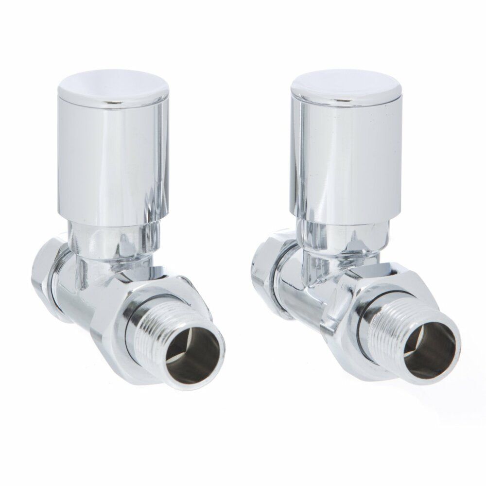 Straight Radiator Valve - 1/2in (pair)