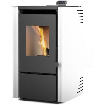 Bilberry 6.1kw Pellet Stove White K6 Stanley